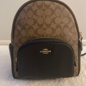 Coach Charter backpack bag leather, canvas